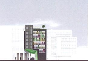 Perspective du projet de logements boulevard de la Villette